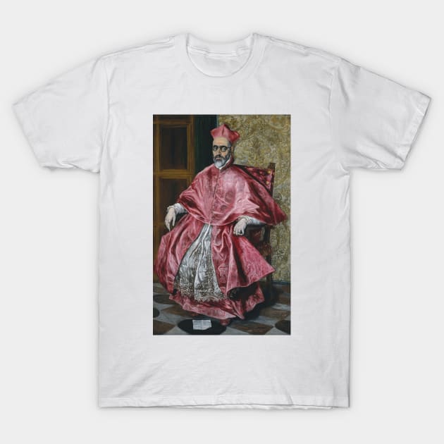 Cardinal Fernando Nino de Guevara by El Greco T-Shirt by Classic Art Stall